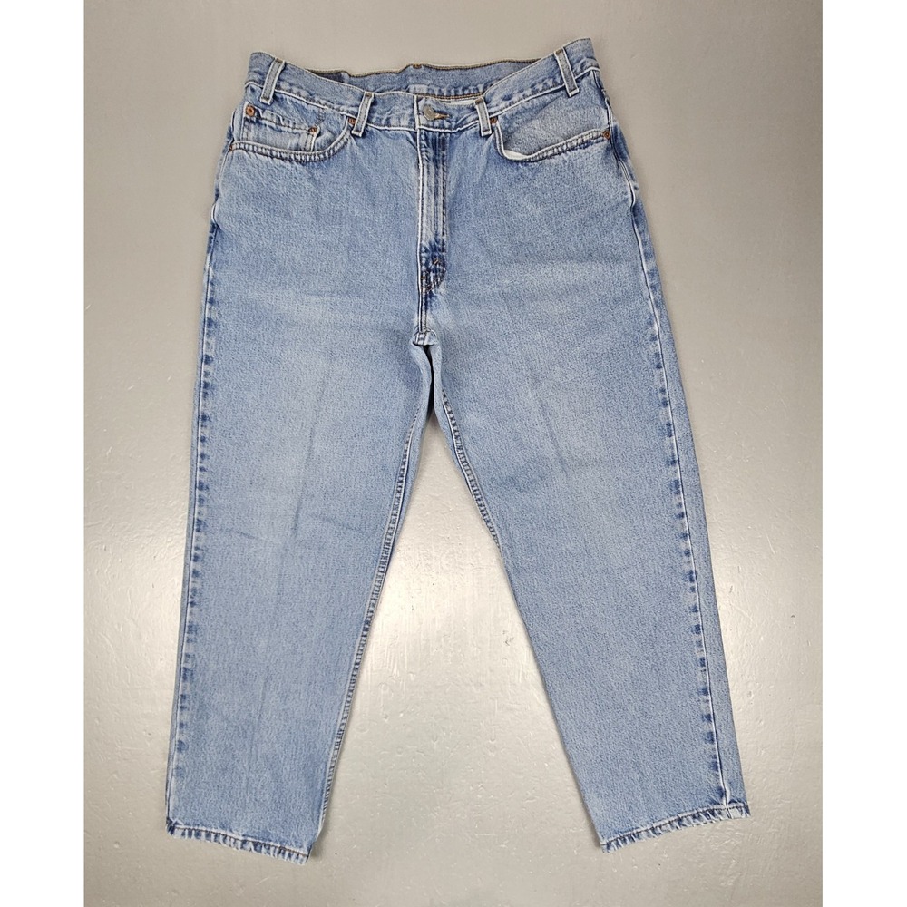 Vintage Levis 550 Jeans Men 38x30‎ Blue Relaxed Fit 90s Light Wash Casual